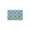 Kirkland's Home Aqua Geometric Pattern Reversible Bath Mat, 34 In- Bathroom Rugs