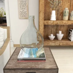 Kirkland's Home Aqua Teardrop Glass Tabletop Decorative Vase- Vases