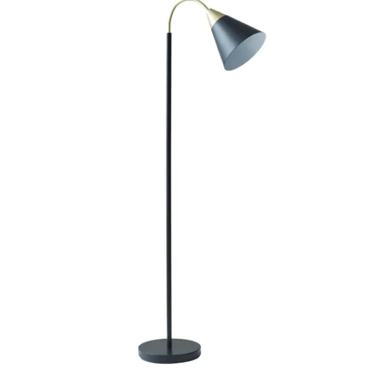 Kirkland's Home Arched Cone Shade Floor Lamp- Floor Lamps