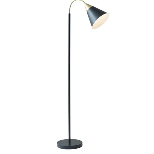 Kirkland's Home Arched Cone Shade Floor Lamp- Floor Lamps