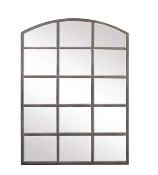 Kirkland's Home Arched Windowpane Wall Mirror- Decorative Mirrors