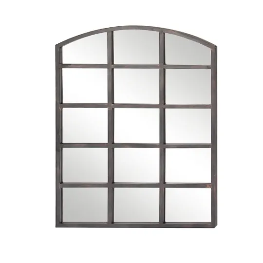Kirkland's Home Arched Windowpane Wall Mirror- Decorative Mirrors