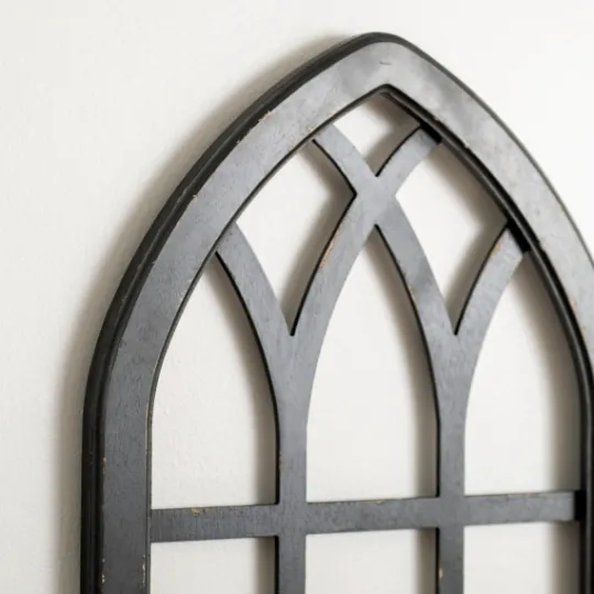Kirkland's Home Arched Windowpane Wall Plaque- Wall Plaques