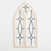 Kirkland's Home Arched Wood And Metal Geometric Wall Plaque- Wall Plaques