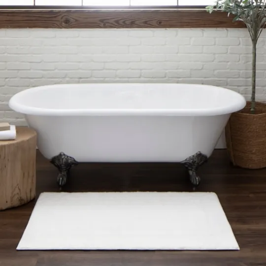 Kirkland's Home Arctic Plush Reversible Cotton Bath Mat, 45 In.- Bathroom Rugs