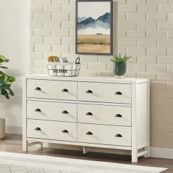 Kirkland's Home Arden Wood 6-Drawer Dresser- Dressers & Chests