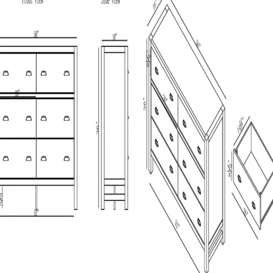 Kirkland's Home Arden Wood 6-Drawer Dresser- Dressers & Chests