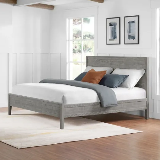 Kirkland's Home Arden Wood Panel King Bed- Beds & Headboards