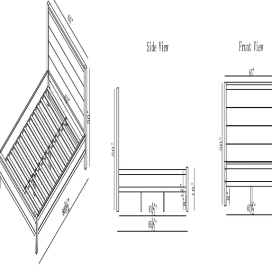 Kirkland's Home Arden Wood Panel Queen Bed- Beds & Headboards