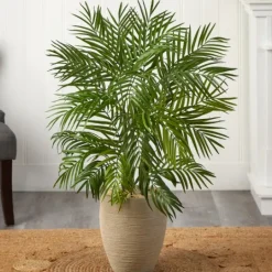 Kirkland's Home Areca Palm Tree In Sandy Planter- Trees & Topiaries