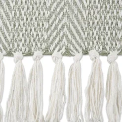 Kirkland's Home Artichoke Herringbone Fringe Throw- Blankets & Throws