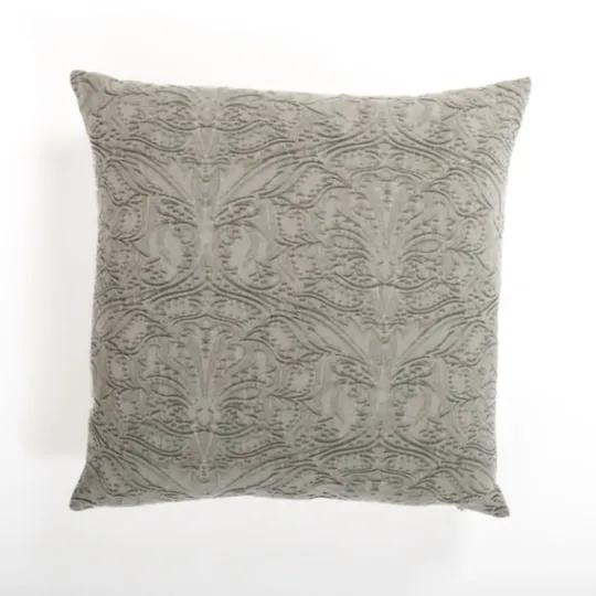 Kirkland's Home Ash Chenille Damask Pillow- Pillows