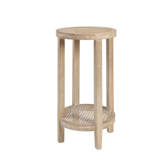 Kirkland's Home Ash Rat Round Martha Stewart Accent Table- Accent & End Tables