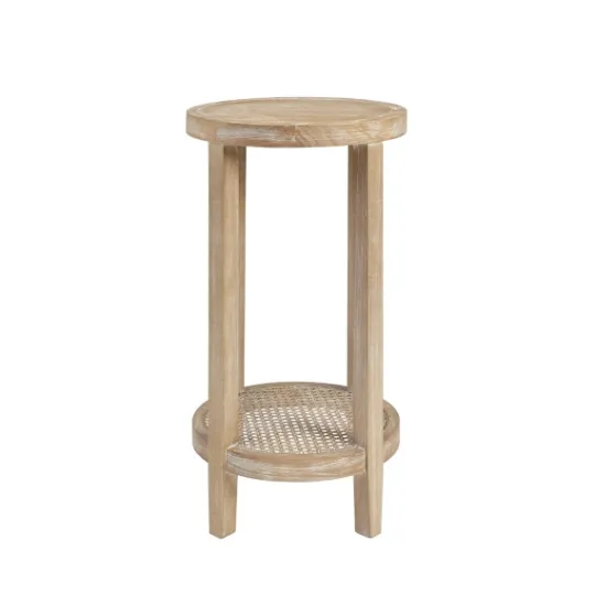 Kirkland's Home Ash Rat Round Martha Stewart Accent Table- Accent & End Tables