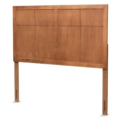 Kirkland's Home Ash Walnut Wood Panel Full Headboard- Beds & Headboards