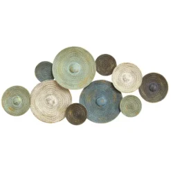 Kirkland's Home Asheville Textured Plates Metal Wall Plaque- Wall Plaques
