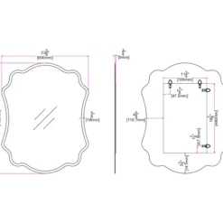 Kirkland's Home Ashley Scallop Edge Beveled Mirror- Decorative Mirrors
