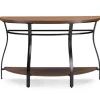Kirkland's Home Ashlie Curved 2-Tier Console Table- Console Tables