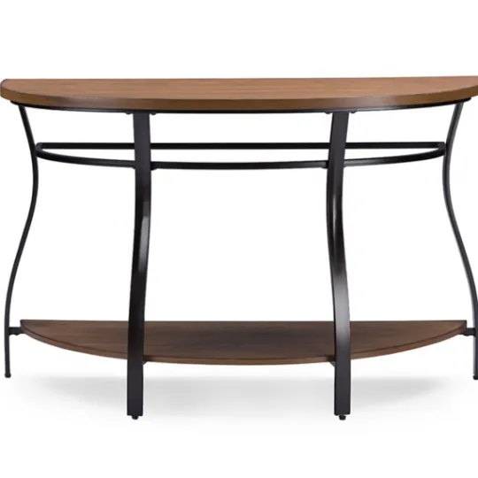 Kirkland's Home Ashlie Curved 2-Tier Console Table- Console Tables