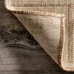 Kirkland's Home Asia Stripe Border Outdoor Rug, 8X10- Outdoor Rugs