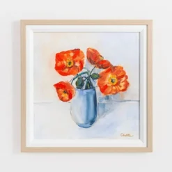 Kirkland's Home August Poppies Framed Art Print- Framed Art
