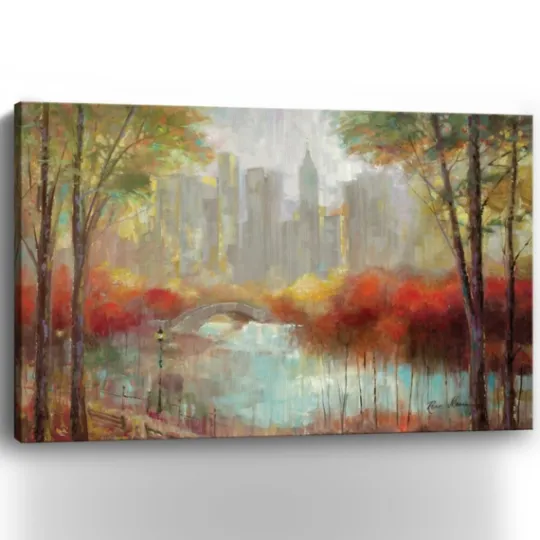 Kirkland's Home Autumn In The City Canvas Art Print, 60X40 In.- Canvas Art