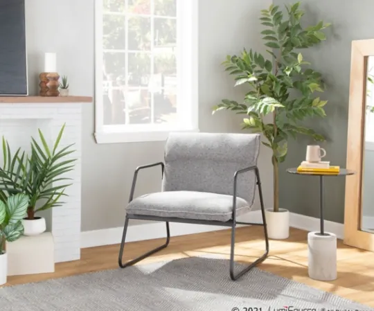 Kirkland's Home Axel Noise Industrial Accent Chair- Accent Chairs