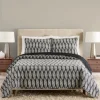 Kirkland's Home Ayesha Curry Black And White Leaf Queen Quilt Set- Quilts