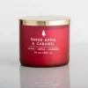 Kirkland's Home Baked Apple And Caramel Triple Wick Jar Candle- Candles