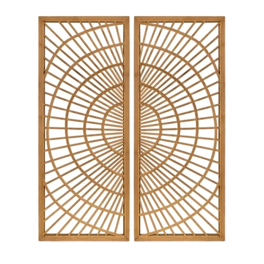 Kirkland's Home Bamboo Sunburst 2-Pc. Wall Panels- Wall Plaques