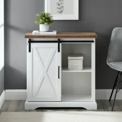 Kirkland's Home Barn Door Cabinet- Cabinets & Sideboards