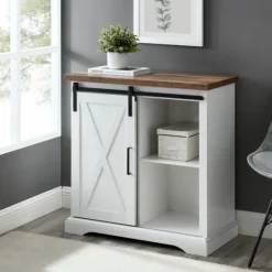 Kirkland's Home Barn Door Cabinet- Cabinets & Sideboards