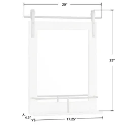 Kirkland's Home Barn Door Mirror With Shelf- Decorative Mirrors