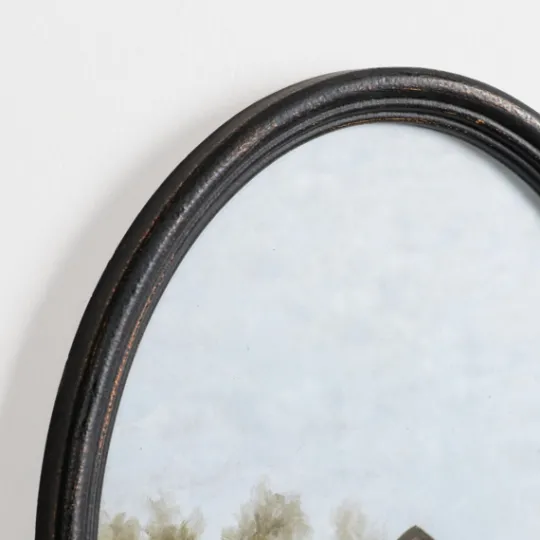 Kirkland's Home Barn Landscape Oval Framed Art Print- Framed Art