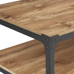 Kirkland's Home Barnwood Angle Iron Coffee Table- Coffee Tables