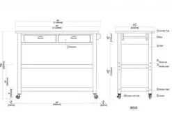 Kirkland's Home Barnwood Sonoma Stainless Steel Top Kitchen Cart- Kitchen Islands & Bar Carts