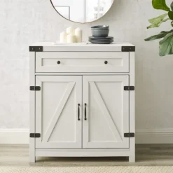 Kirkland's Home Barnwood Style Wooden Cabinet- Cabinets & Sideboards