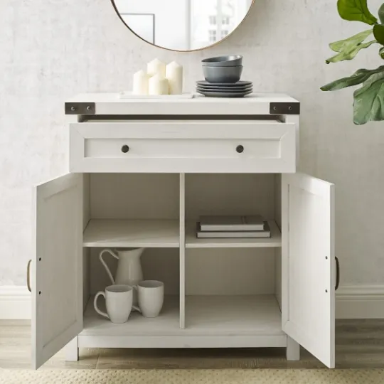 Kirkland's Home Barnwood Style Wooden Cabinet- Cabinets & Sideboards