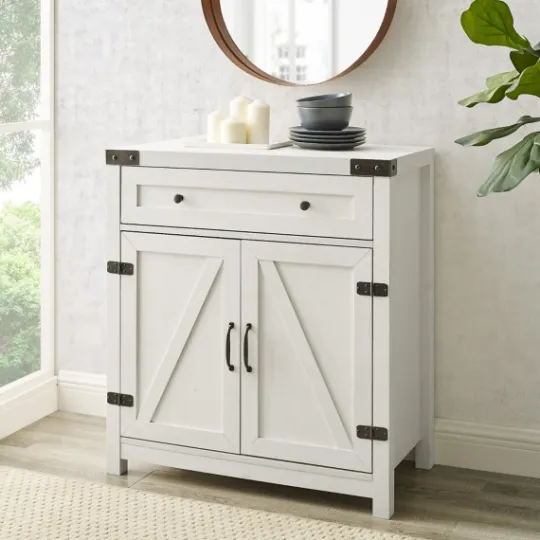Kirkland's Home Barnwood Style Wooden Cabinet- Cabinets & Sideboards