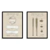 Kirkland's Home Baseball Patents Framed Art Prints, Set Of 2- Framed Art