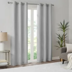 Kirkland's Home Basketweave Curtain Panel Set, 84 In- Curtains & Drapes