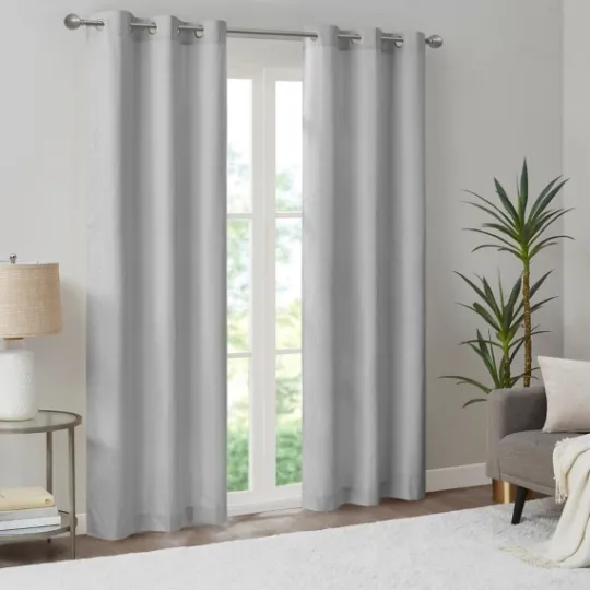 Kirkland's Home Basketweave Curtain Panel Set, 84 In- Curtains & Drapes
