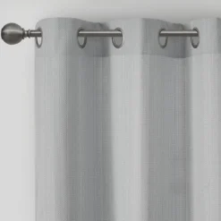 Kirkland's Home Basketweave Curtain Panel Set, 84 In- Curtains & Drapes