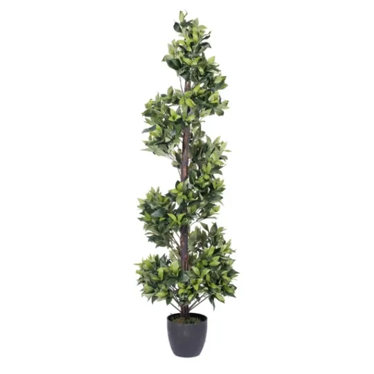 Kirkland's Home Bay Leaf Spiral Potted Tree, 60 In.- Trees & Topiaries