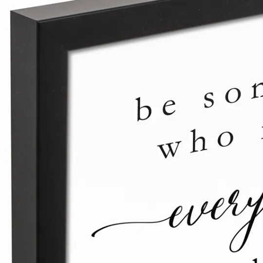 Kirkland's Home Be Somebody Framed Canvas Wall Plaque- Wall Quotes & Signs