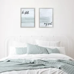 Kirkland's Home Be Still Framed Art Print- Wall Quotes & Signs