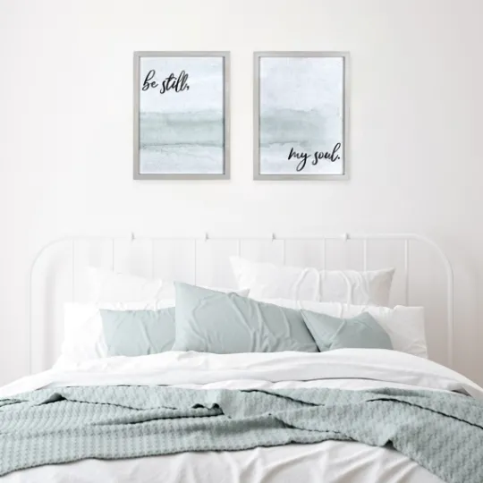 Kirkland's Home Be Still Framed Art Print- Wall Quotes & Signs