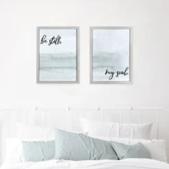 Kirkland's Home Be Still Framed Art Print- Wall Quotes & Signs