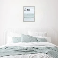 Kirkland's Home Be Still Framed Art Print- Wall Quotes & Signs
