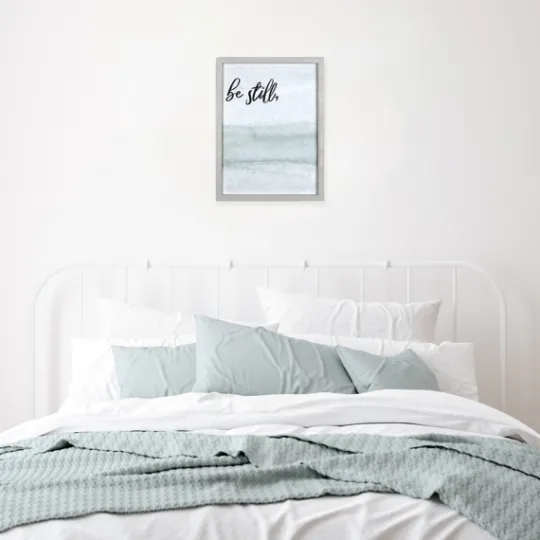Kirkland's Home Be Still Framed Art Print- Wall Quotes & Signs